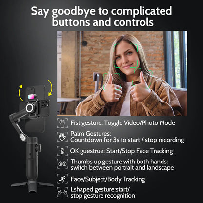 AOCHUAN Smart Xpro Smartphone Gimbal Stabilizer Professional 3-axis stabilizer For iphone and Android Smartphone handheld gimbal