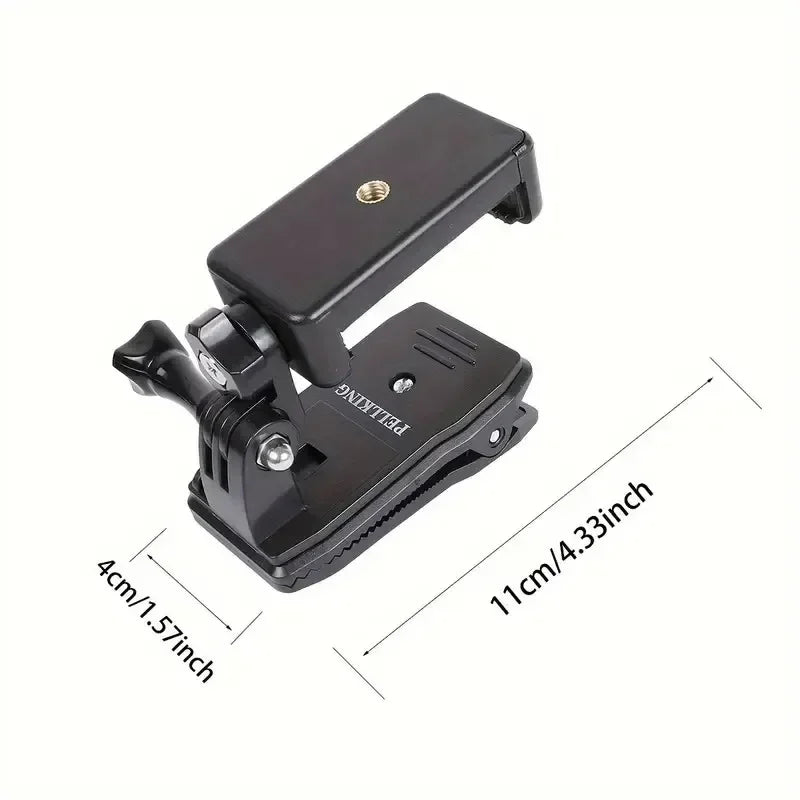 Adjustable ABS Shoulder Mount Clip Phone Tripod for IPhone 15 14 13 Samsung Outdoor Live Selfie Stand Holder for Backpack Strap
