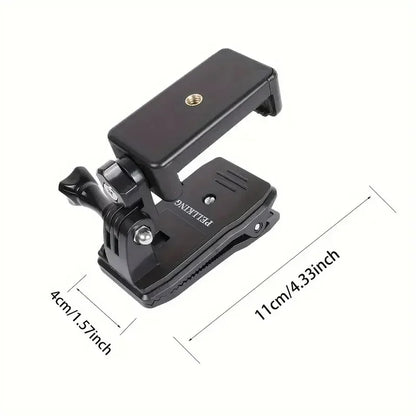 Adjustable ABS Shoulder Mount Clip Phone Tripod for IPhone 15 14 13 Samsung Outdoor Live Selfie Stand Holder for Backpack Strap