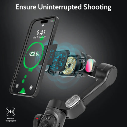 AOCHUAN Smart Xpro Smartphone Gimbal Stabilizer Professional 3-axis stabilizer For iphone and Android Smartphone handheld gimbal